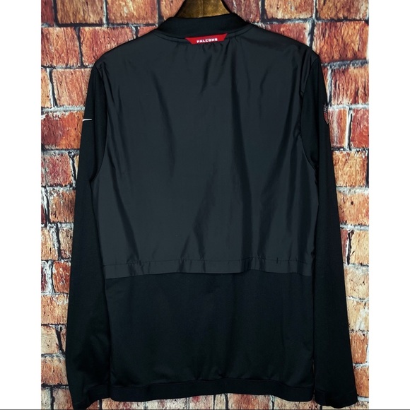 Atlanta Falcons NFL On Field Men’s Black Small Coach Full Zip Football Jacket - Picture 3 of 4